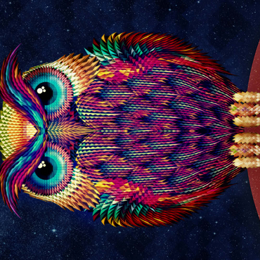 Darstellung des Puzzle Motivs Owl 2 200 Puzzle 3D Modell