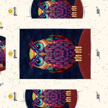Darstellung des Puzzle Motivs Owl 2 500 Puzzle Schachtel 3D Modell