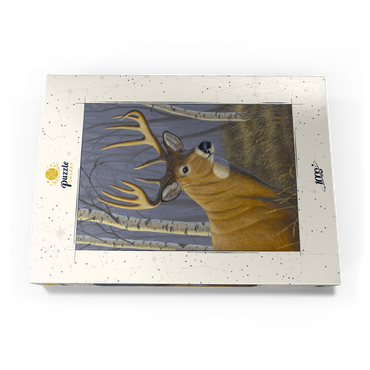 Darstellung des Puzzle Motivs Sunlit Whitetail 1000 Puzzle Schachtel Ansicht3
