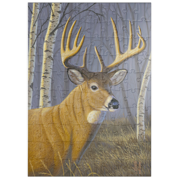 Darstellung des Puzzle Motivs puzzleplate Sunlit Whitetail 100 Puzzle