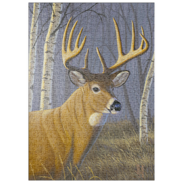 Darstellung des Puzzle Motivs puzzleplate Sunlit Whitetail 500 Puzzle