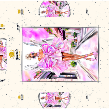 Darstellung des Puzzle Motivs Fashionista I 200 Puzzle Schachtel 3D Modell