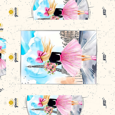 Darstellung des Puzzle Motivs Fashionista II 1000 Puzzle Schachtel 3D Modell