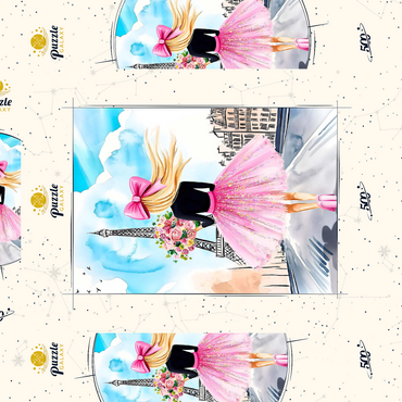 Darstellung des Puzzle Motivs Fashionista II 500 Puzzle Schachtel 3D Modell