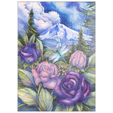 Darstellung des Puzzle Motivs puzzleplate Everything Is Roses 100 Puzzle