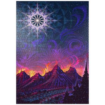 Darstellung des Puzzle Motivs puzzleplate Mycelia Luna 1000 Puzzle