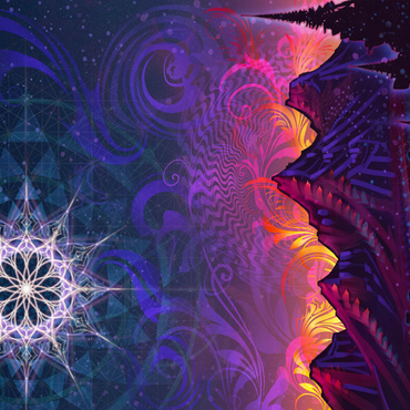 Darstellung des Puzzle Motivs Mycelia Luna 1000 Puzzle 3D Modell