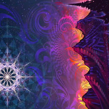 Darstellung des Puzzle Motivs Mycelia Luna 500 Puzzle 3D Modell