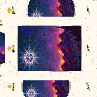 Darstellung des Puzzle Motivs Mycelia Luna 500 Puzzle Schachtel 3D Modell