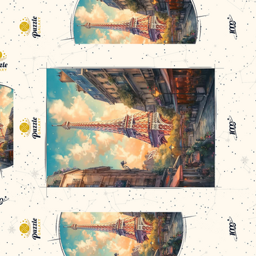 Darstellung des Puzzle Motivs Anime - Paris 1 1000 Puzzle Schachtel 3D Modell