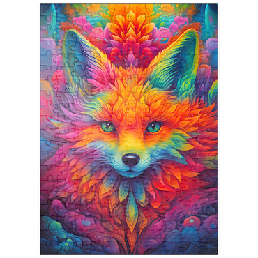 Darstellung des Puzzle Motivs puzzleplate Painted Fox 4 200 Puzzle