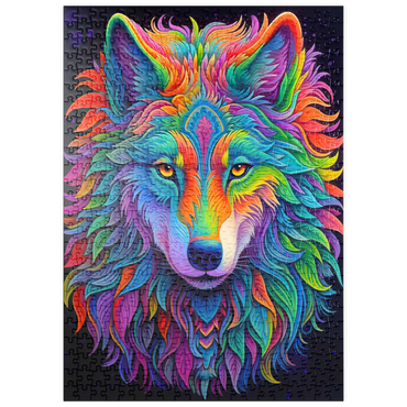 Darstellung des Puzzle Motivs puzzleplate Tribal Wolf 1 500 Puzzle