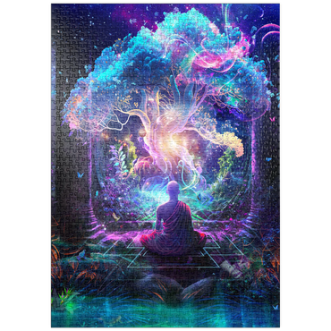 Darstellung des Puzzle Motivs puzzleplate Midnight Garden 1000 Puzzle