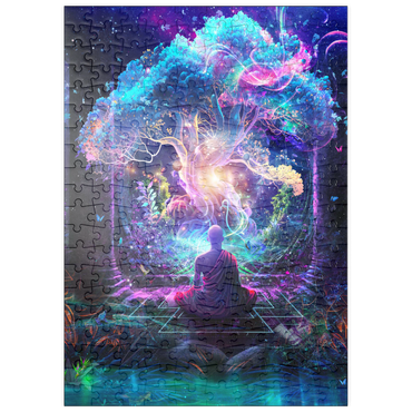 Darstellung des Puzzle Motivs puzzleplate Midnight Garden 200 Puzzle