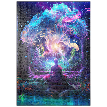 Darstellung des Puzzle Motivs puzzleplate Midnight Garden 500 Puzzle