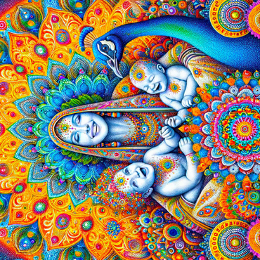 Darstellung des Puzzle Motivs Mother Energy 500 Puzzle 3D Modell