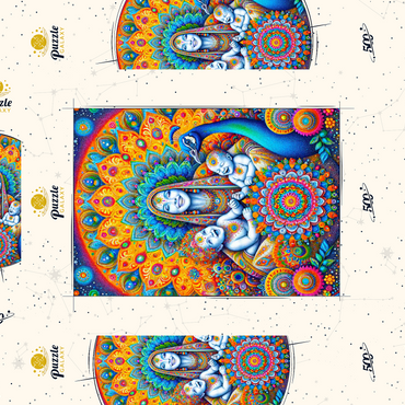 Darstellung des Puzzle Motivs Mother Energy 500 Puzzle Schachtel 3D Modell