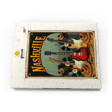 Darstellung des Puzzle Motivs Nashville Guitars and Cowboy Hats 200 Puzzle Schachtel Ansicht3