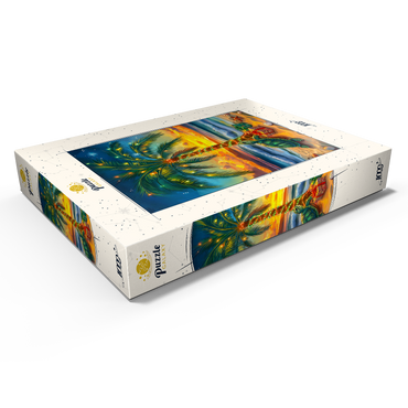 Darstellung des Puzzle Motivs Tropical Christmas 1000 Puzzle Schachtel Ansicht1