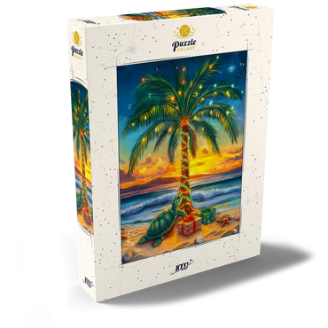 Darstellung des Puzzle Motivs Tropical Christmas 1000 Puzzle Schachtel Ansicht2