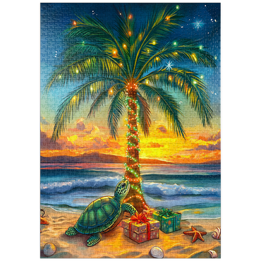 Darstellung des Puzzle Motivs puzzleplate Tropical Christmas 1000 Puzzle