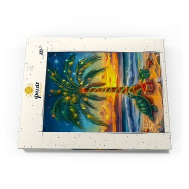 Darstellung des Puzzle Motivs Tropical Christmas 100 Puzzle Schachtel Ansicht3
