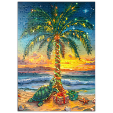 Darstellung des Puzzle Motivs puzzleplate Tropical Christmas 200 Puzzle
