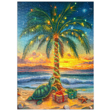 Darstellung des Puzzle Motivs puzzleplate Tropical Christmas 500 Puzzle