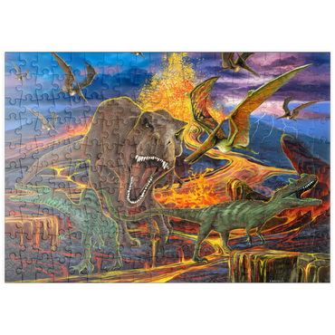 Darstellung des Puzzle Motivs puzzleplate Kingdom of the Dinosaurs 200 Puzzle
