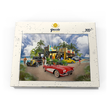 Darstellung des Puzzle Motivs BEACH TOWN USA 200 Puzzle Schachtel Ansicht3
