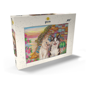 Darstellung des Puzzle Motivs Selfie in Positano 1000 Puzzle Schachtel Ansicht2