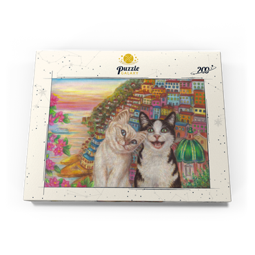 Darstellung des Puzzle Motivs Selfie in Positano 200 Puzzle Schachtel Ansicht3