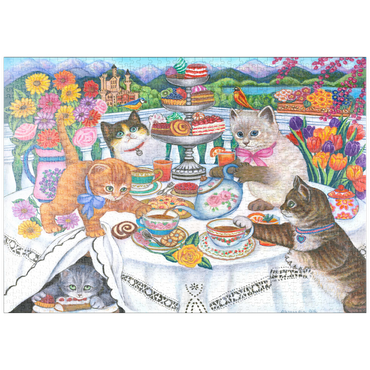 Darstellung des Puzzle Motivs puzzleplate Tea Time 1000 Puzzle