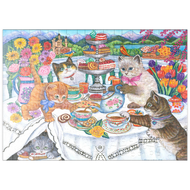 Darstellung des Puzzle Motivs puzzleplate Tea Time 200 Puzzle