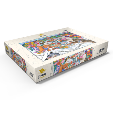 Darstellung des Puzzle Motivs Tea Time 500 Puzzle Schachtel Ansicht1