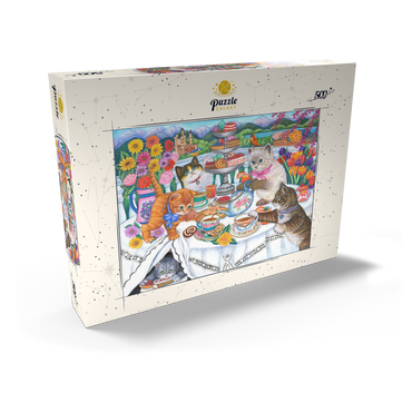Darstellung des Puzzle Motivs Tea Time 500 Puzzle Schachtel Ansicht2