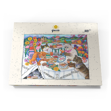 Darstellung des Puzzle Motivs Tea Time 500 Puzzle Schachtel Ansicht3