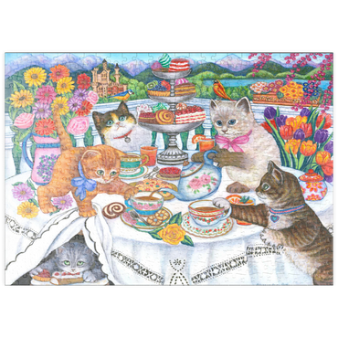 Darstellung des Puzzle Motivs puzzleplate Tea Time 500 Puzzle