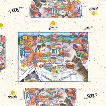 Darstellung des Puzzle Motivs Tea Time 500 Puzzle Schachtel 3D Modell