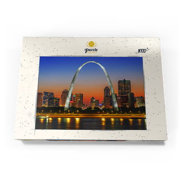 Darstellung des Puzzle Motivs Twilight at Gateway Arch 1000 Puzzle Schachtel Ansicht3
