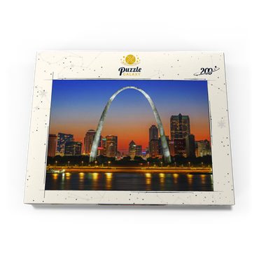 Darstellung des Puzzle Motivs Twilight at Gateway Arch 200 Puzzle Schachtel Ansicht3