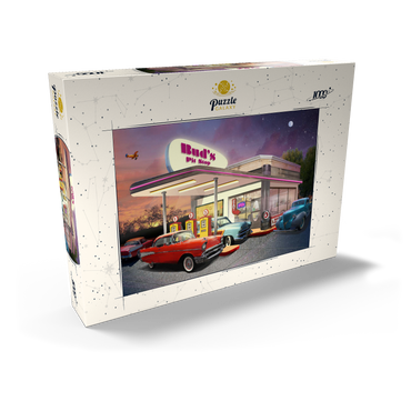 Darstellung des Puzzle Motivs Bud's Pit Stop 1000 Puzzle Schachtel Ansicht2