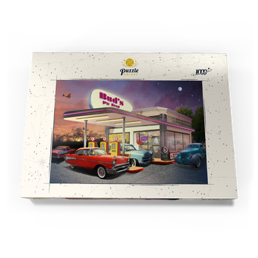 Darstellung des Puzzle Motivs Bud's Pit Stop 1000 Puzzle Schachtel Ansicht3