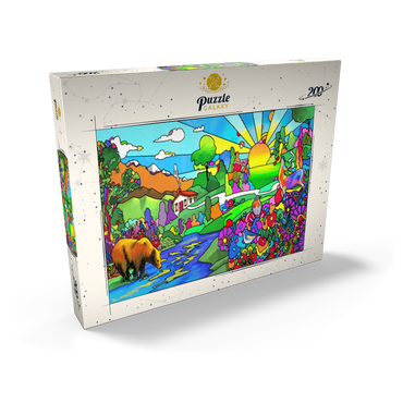 Darstellung des Puzzle Motivs Bear River Sunset 200 Puzzle Schachtel Ansicht2