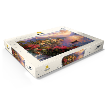 Darstellung des Puzzle Motivs Marina and Sunset, Italia 100 Puzzle Schachtel Ansicht1
