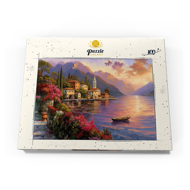 Darstellung des Puzzle Motivs Marina and Sunset, Italia 100 Puzzle Schachtel Ansicht3