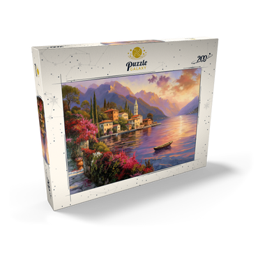 Darstellung des Puzzle Motivs Marina and Sunset, Italia 200 Puzzle Schachtel Ansicht2