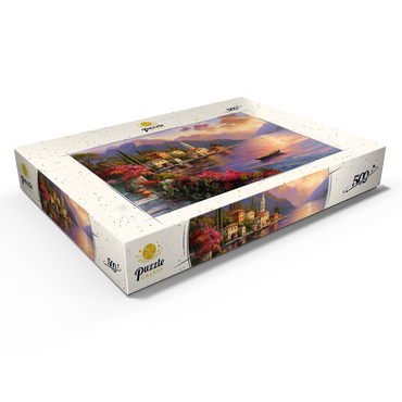 Darstellung des Puzzle Motivs Marina and Sunset, Italia 500 Puzzle Schachtel Ansicht1