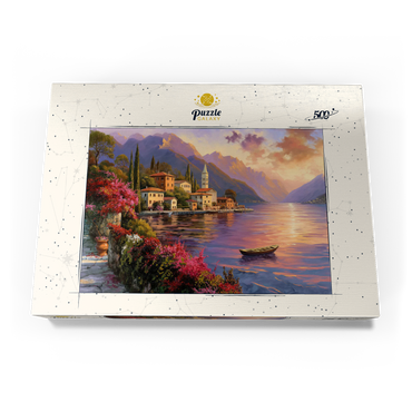 Darstellung des Puzzle Motivs Marina and Sunset, Italia 500 Puzzle Schachtel Ansicht3