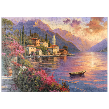 Darstellung des Puzzle Motivs puzzleplate Marina and Sunset, Italia 500 Puzzle